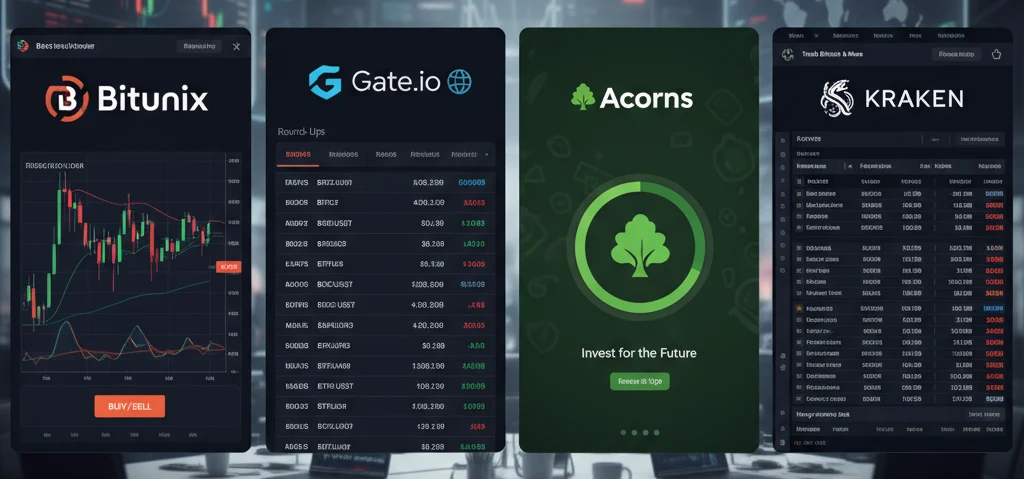 Exploring Crypto Platforms: Bitunix, Gate.io, Acorns & Kraken