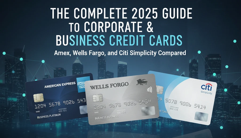 The Complete 2025 Guide to Corporate and Business Credit Cards — Amex, Wells Fargo, and Citi Simplicity Compared